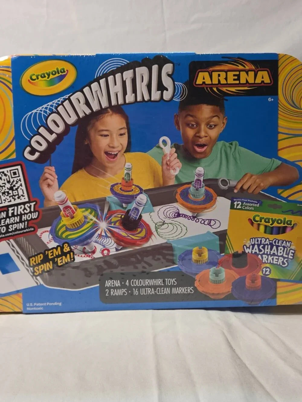 Crayola Colourwhirls Arena Ultra-Clean Washable Markers 12-Pack Multicolor